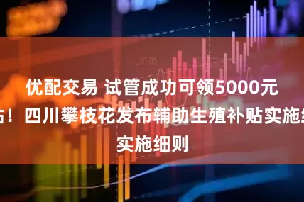优配交易 试管成功可领5000元补贴！四川攀枝花发布辅助生殖补贴实施细则