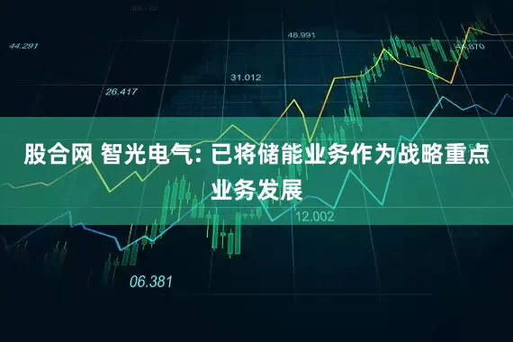股合网 智光电气: 已将储能业务作为战略重点业务发展