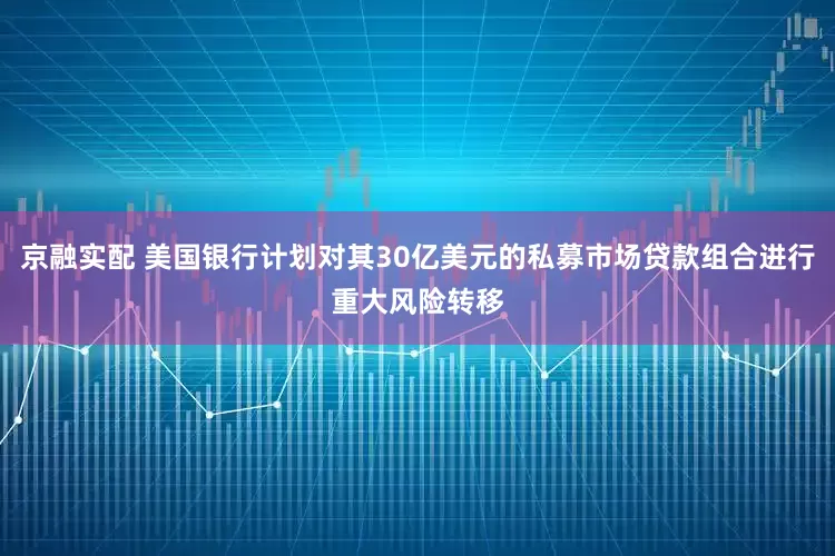 京融实配 美国银行计划对其30亿美元的私募市场贷款组合进行重大风险转移