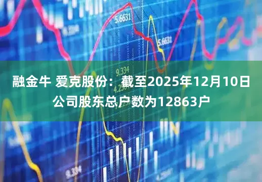 融金牛 爱克股份：截至2025年12月10日公司股东总户数为12863户